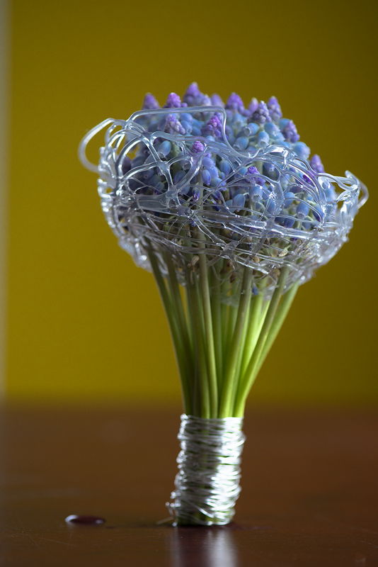 handgebonden boeket frame